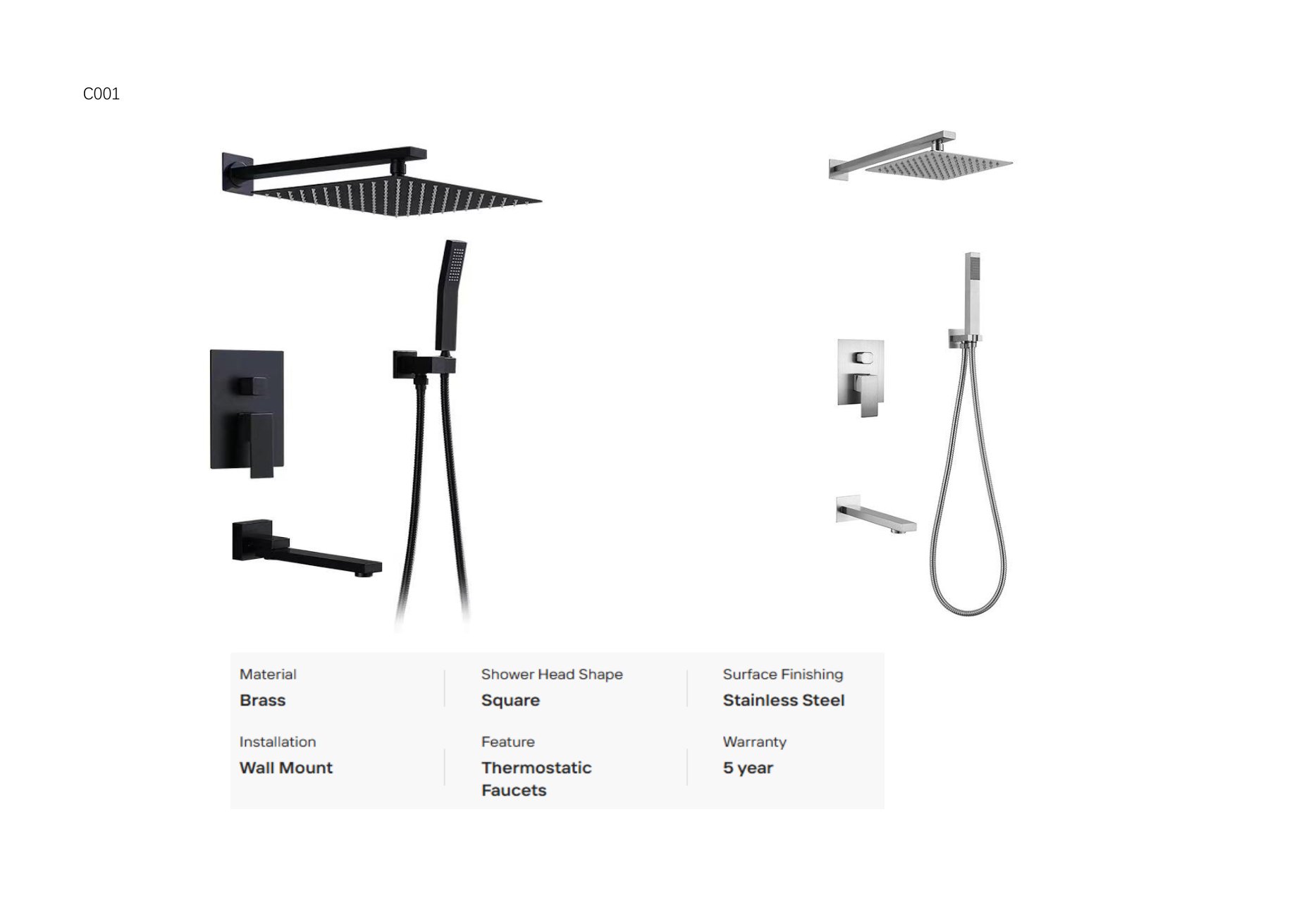 Colonnes et ensembles de douche